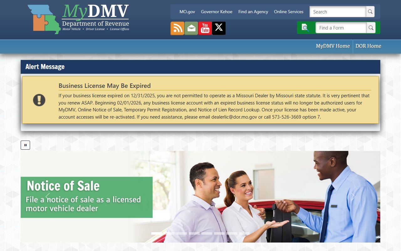 Gasconade County inmate records and Missouri MyDMV driver services portal